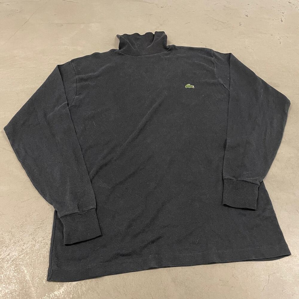 Vintage 90s Lacoste slim avant guard turtleneck shirt